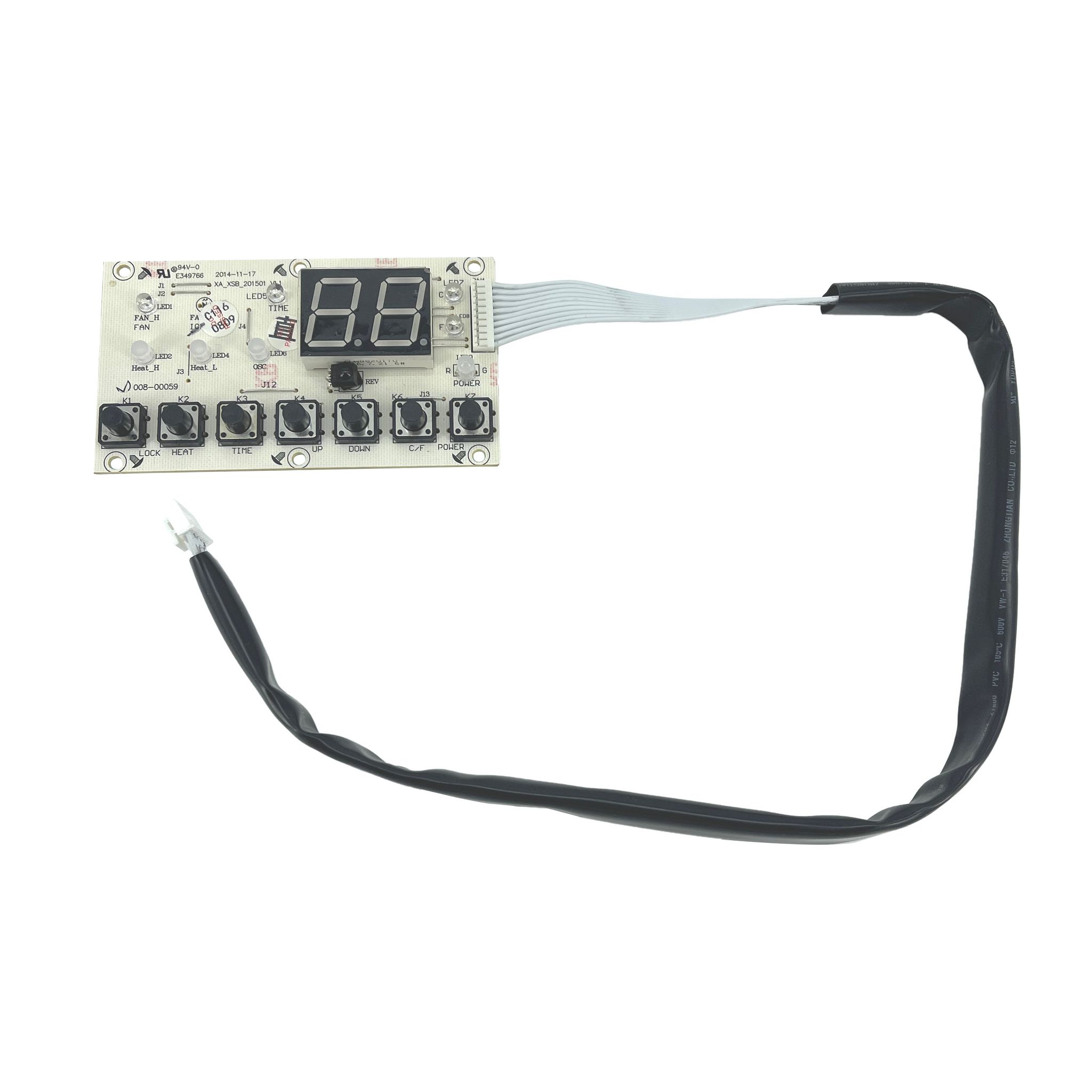 WarmLiving Infrared Quartz Heater Replacement Control Panel, HCP0002