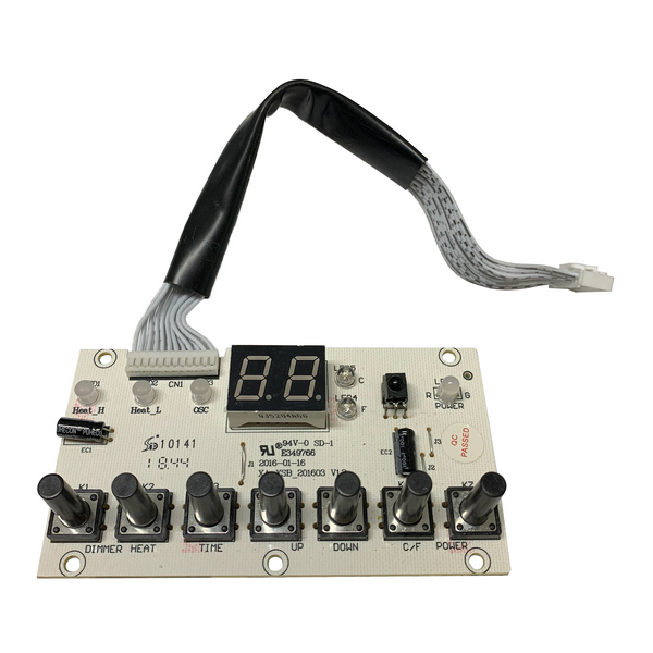 Warm-Living Infrared Quartz Heater Replacement Control Panel, HCP0003